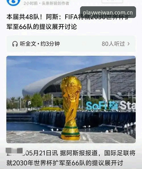揭秘2030世界杯扩军66队：中国男足重返舞台背后的真相